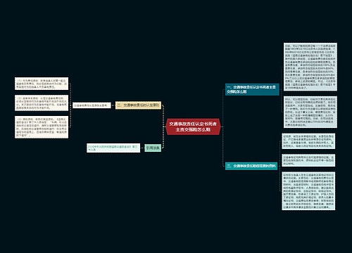 交通事故责任认定书死者主责交强险怎么赔