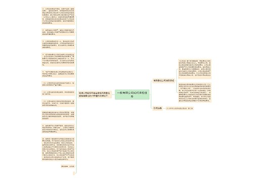 一般有限公司如何承担债务