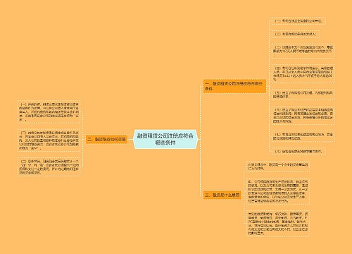 融资租赁公司注册应符合哪些条件