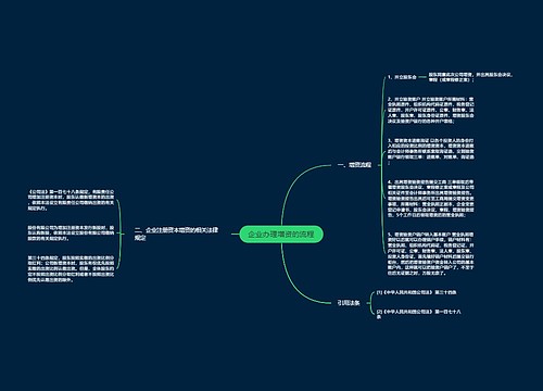 企业办理增资的流程