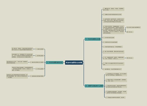 机动车违章怎么处理