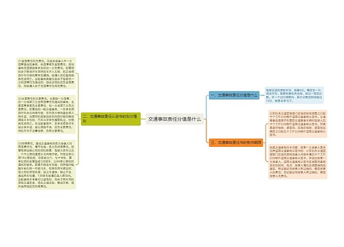 交通事故责任分值是什么