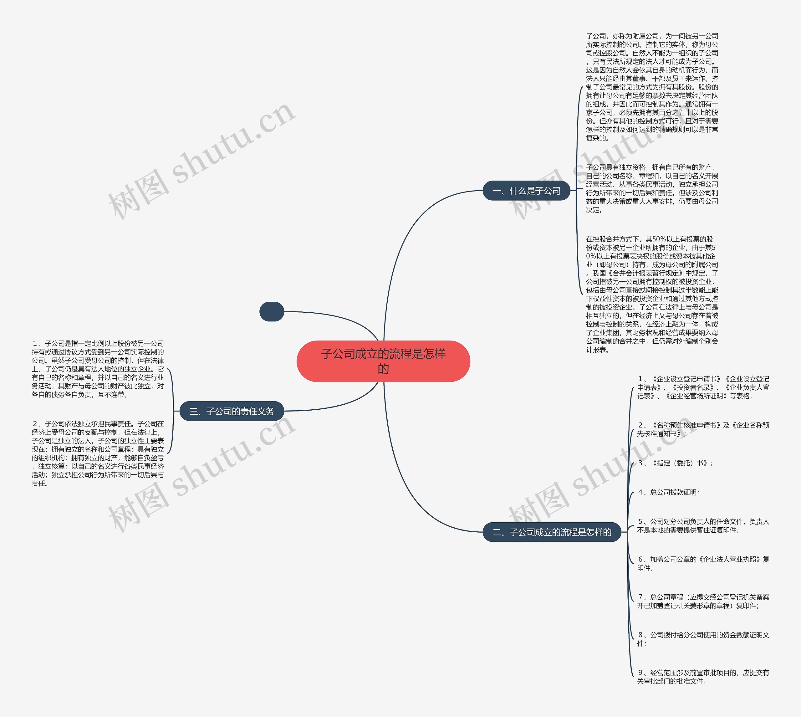 子公司成立的流程是怎样的 子公司成立的流程是怎样的
