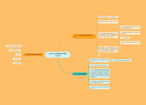 企业名称变更核准申请书怎么填