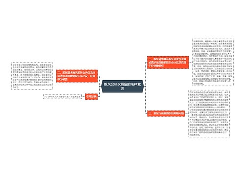 股东会决议瑕疵的法律救济