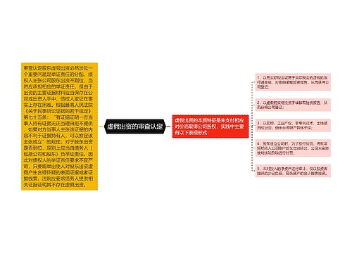 虚假出资的审查认定