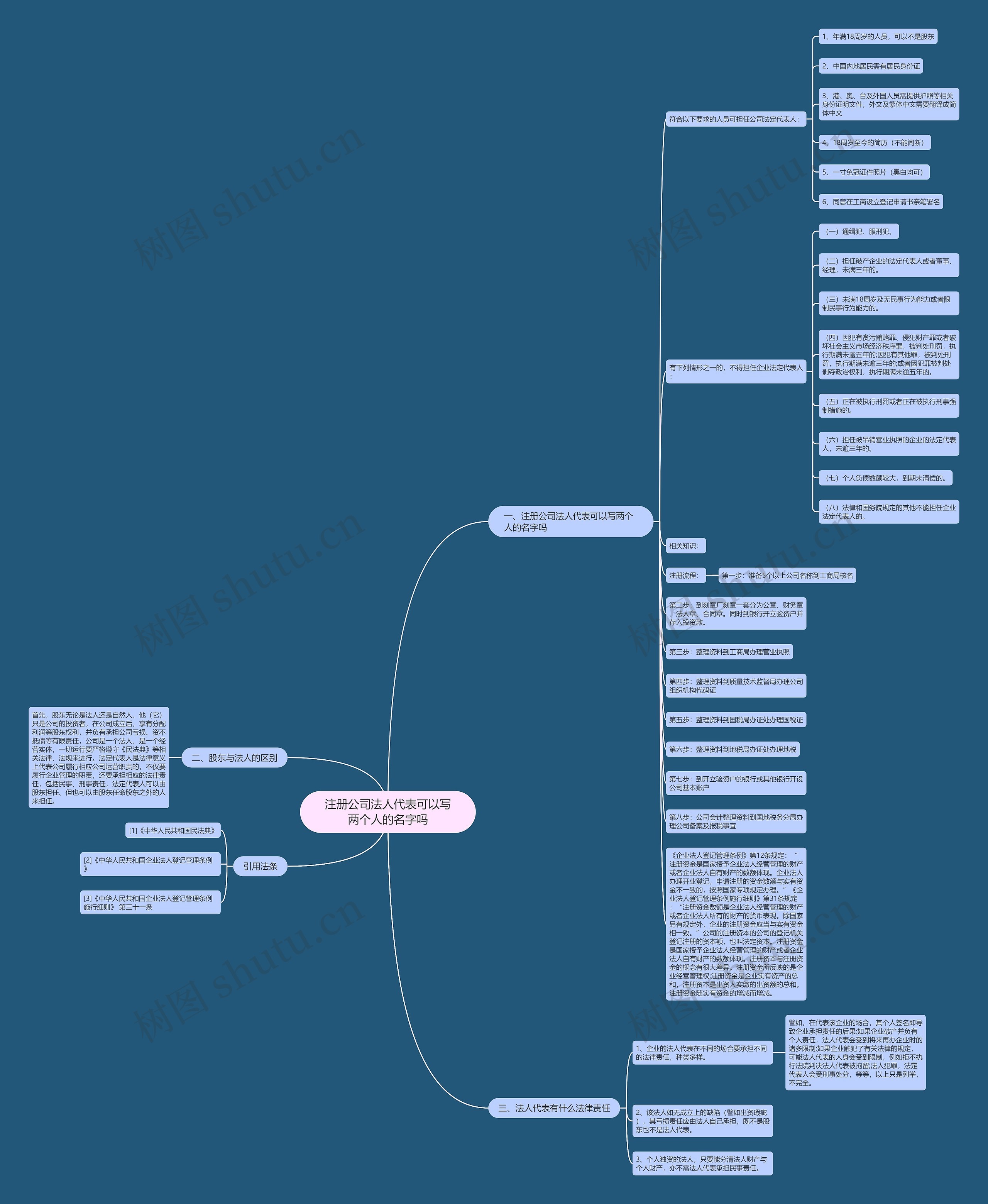 注册公司法人代表可以写两个人的名字吗 注册公司法人代表可以写两个人的名字吗