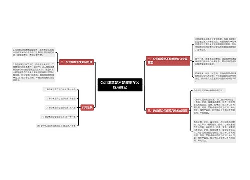 公司印章是不是都要在公安局备案