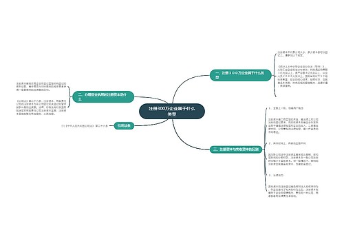 注册300万企业属于什么类型
