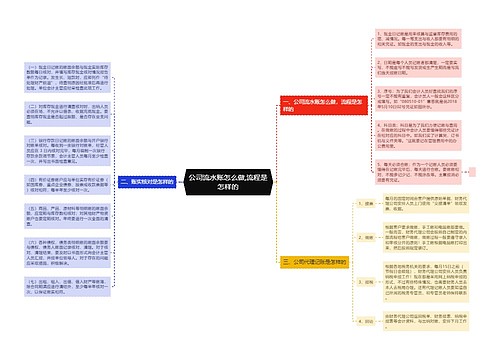 公司流水账怎么做,流程是怎样的