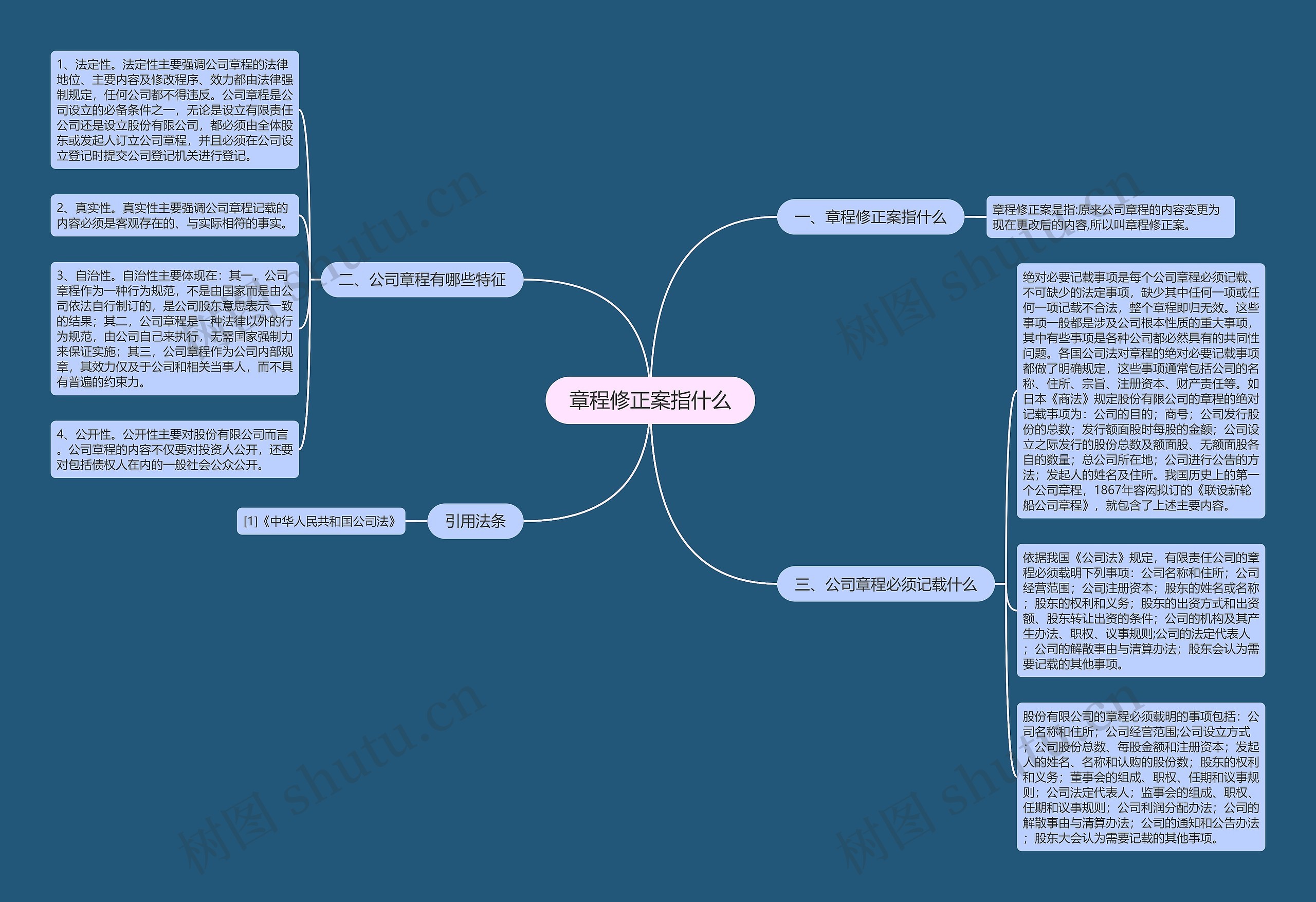 章程修正案指什么思维导图