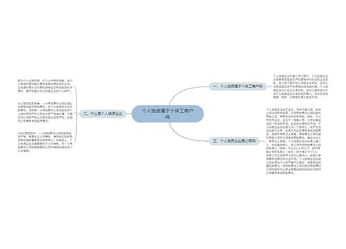 个人独资属于个体工商户吗