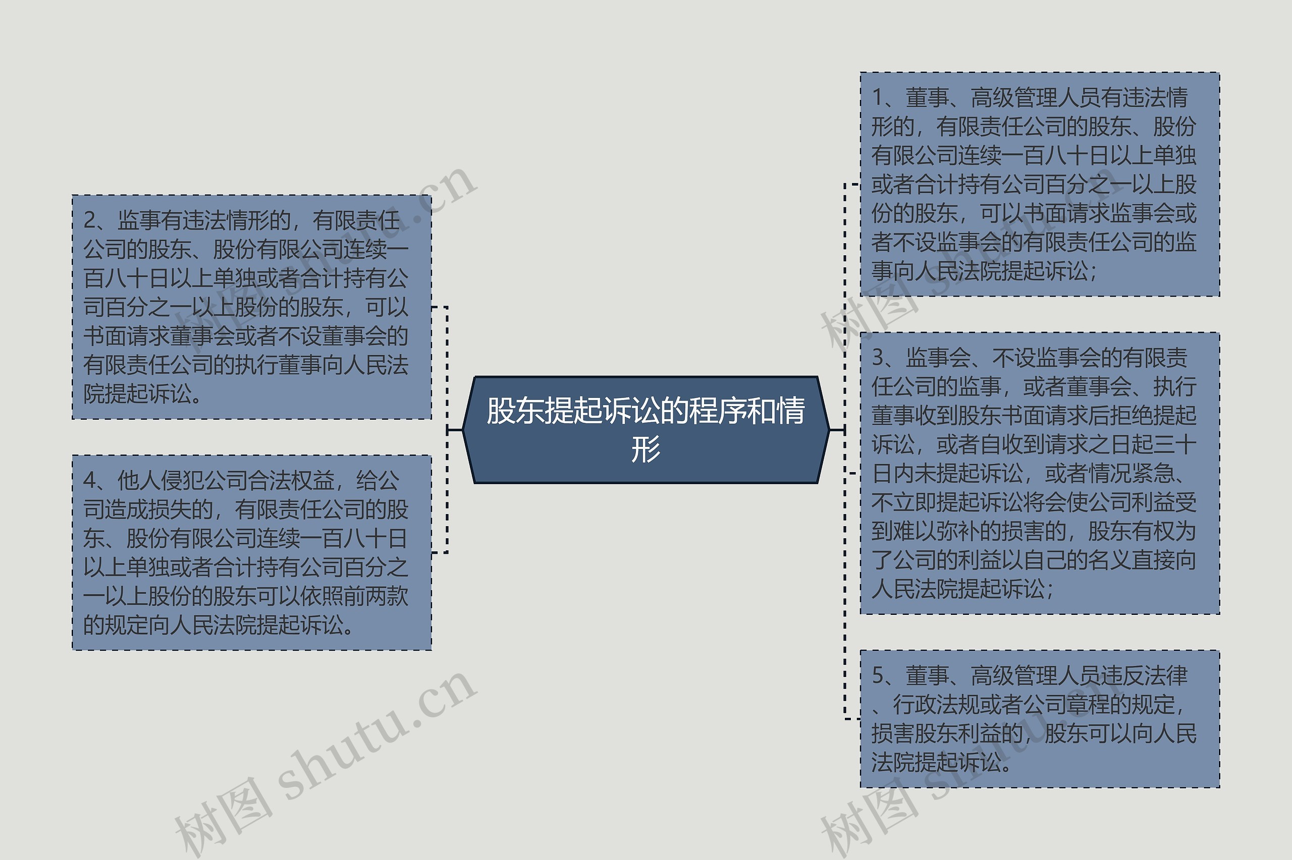 股东提起诉讼的程序和情形思维导图