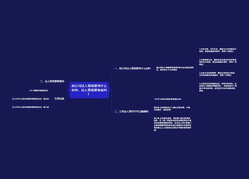 刻公司法人章需要带什么材料，法人章需要备案吗？