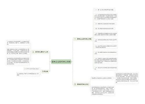 国有企业股权转让流程
