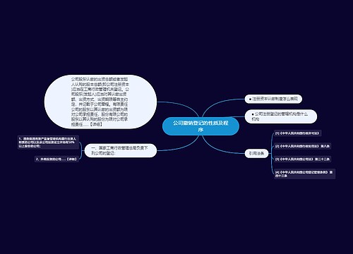 公司撤销登记的性质及程序