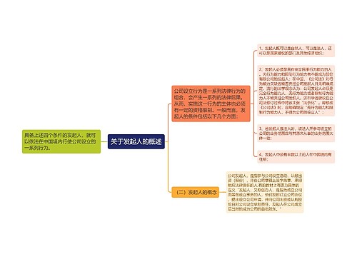 关于发起人的概述