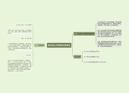 股份制公司章程注意事项