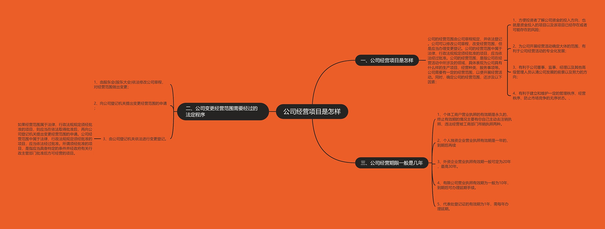 公司经营项目是怎样
