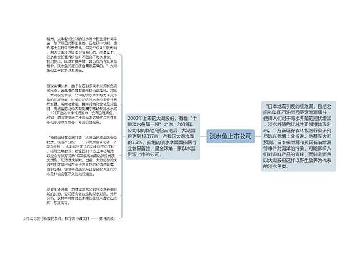 淡水鱼上市公司