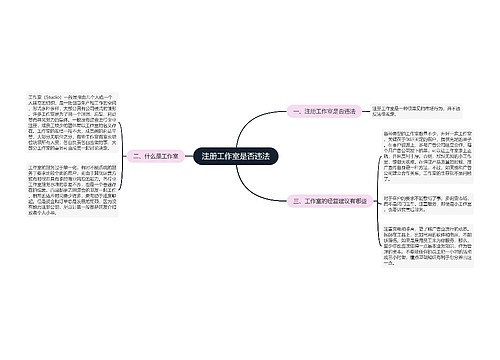 注册工作室是否违法