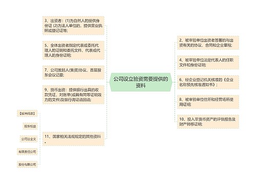 公司设立验资需要提供的资料