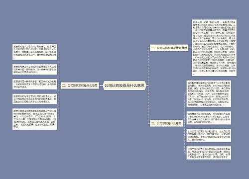 公司认购股票是什么意思