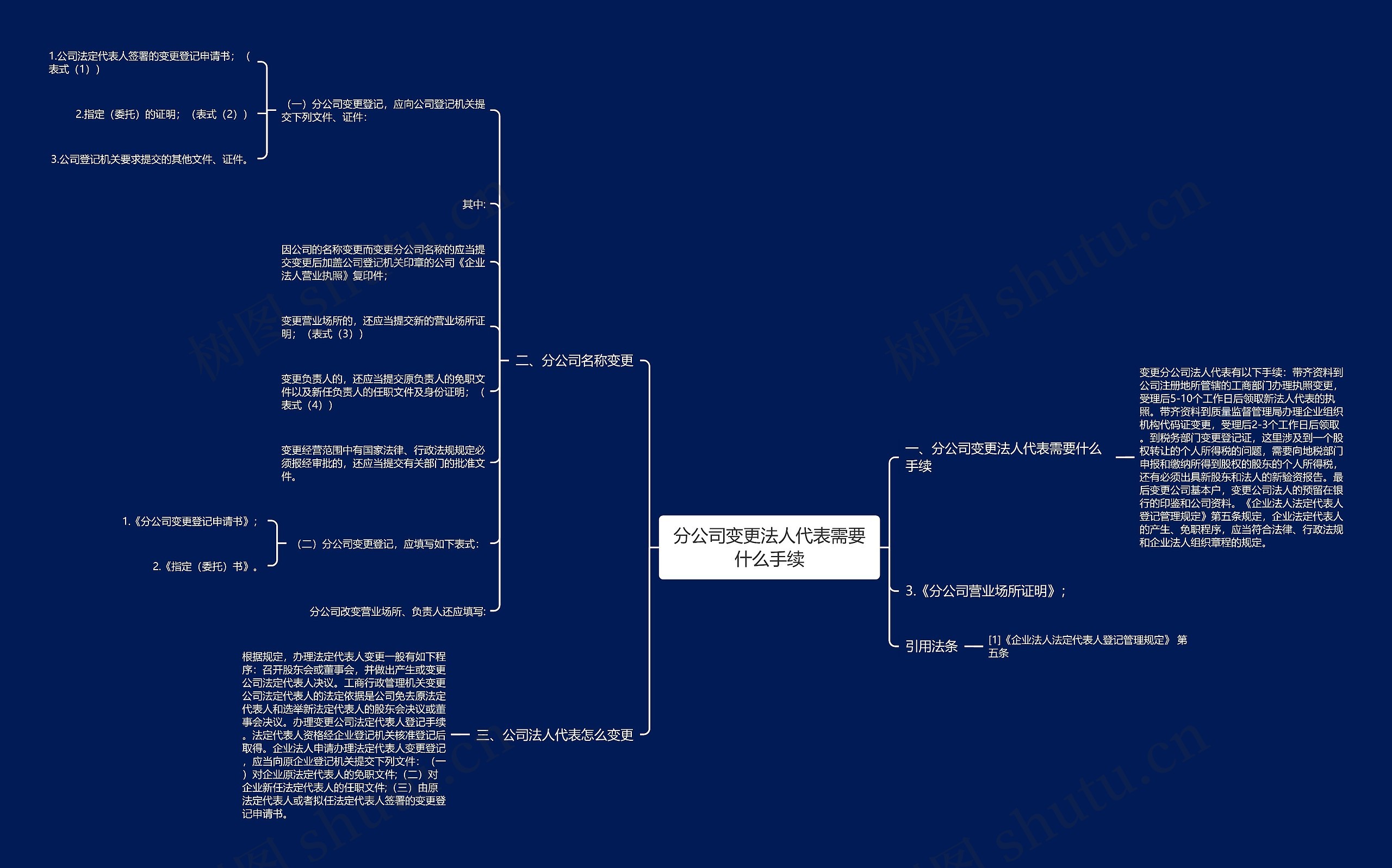 分公司变更法人代表需要什么手续