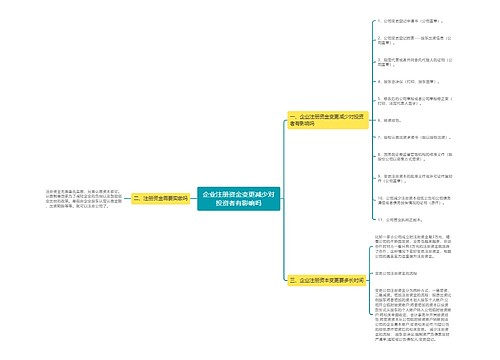 企业注册资金变更减少对投资者有影响吗