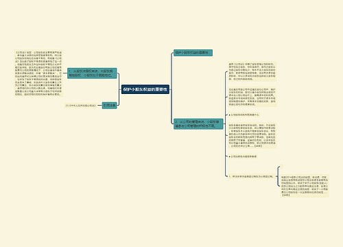 保护小股东权益的重要性