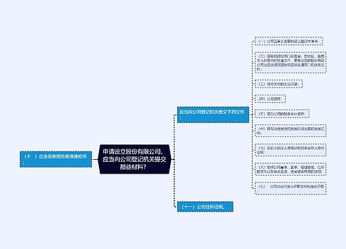 申请设立股份有限公司，应当向公司登记机关提交那些材料？