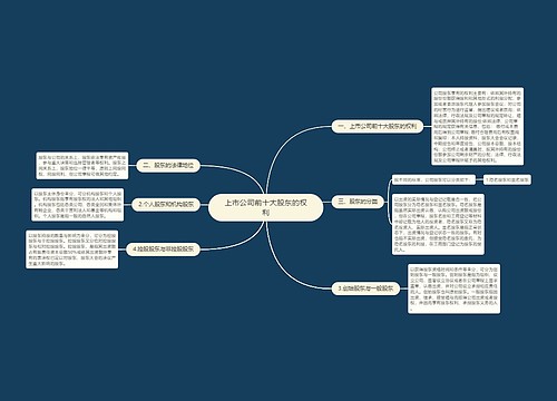 上市公司前十大股东的权利
