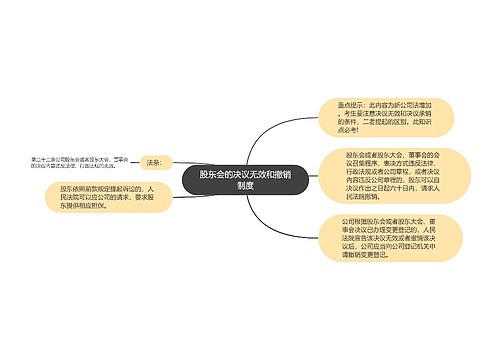 股东会的决议无效和撤销制度