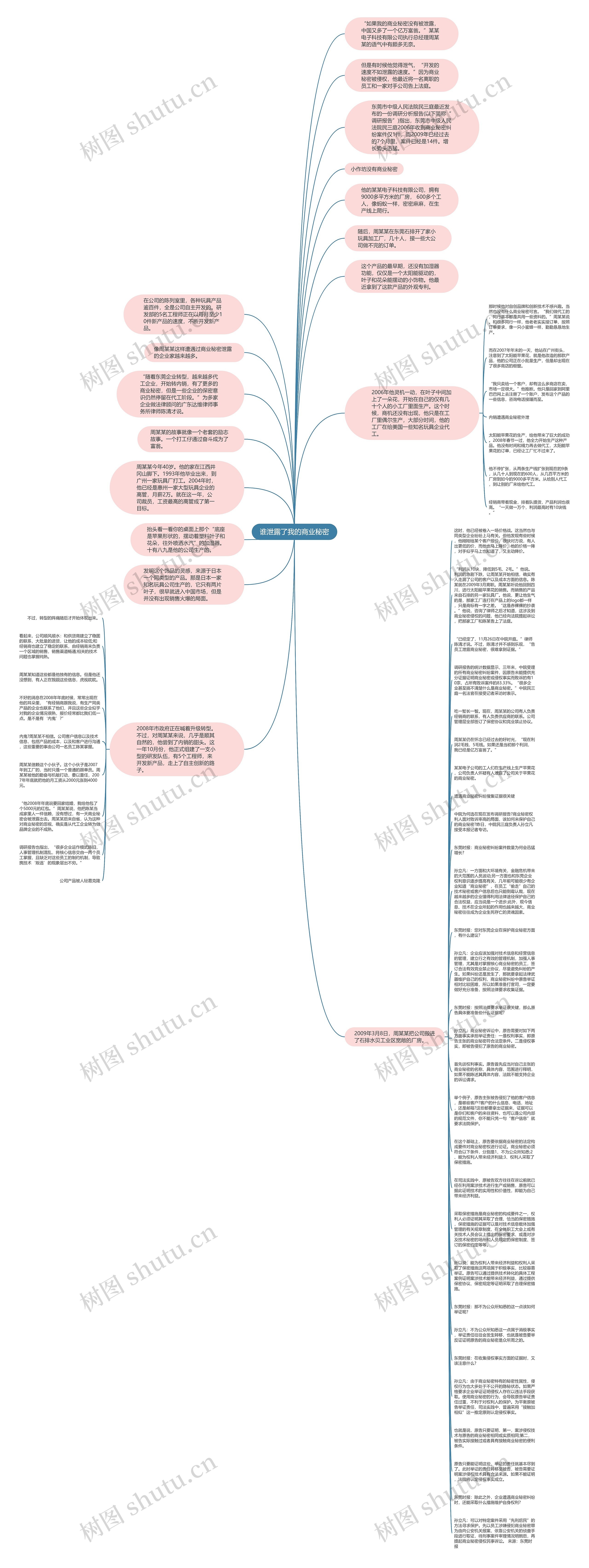 谁泄露了我的商业秘密思维导图