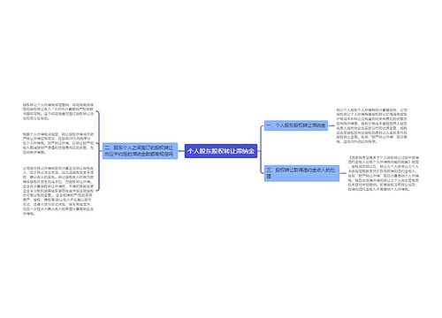 个人股东股权转让滞纳金