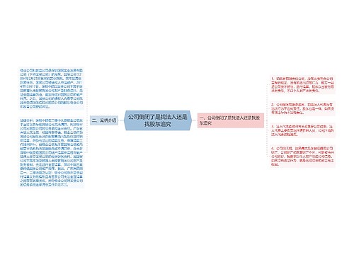 公司倒闭了是找法人还是找股东追究