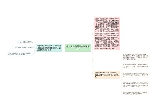 企业名称使用时应该注意什么