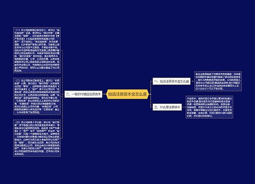 抽逃注册资本金怎么查