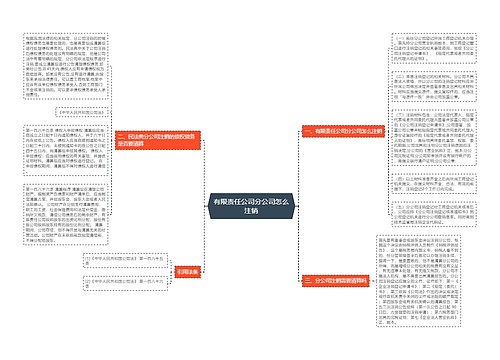 有限责任公司分公司怎么注销