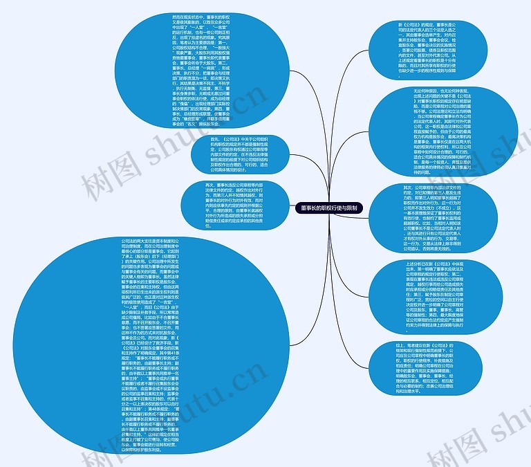 董事长的职权行使与限制思维导图_编号p6573709-TreeMind树图