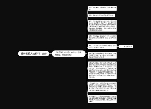 解析发起人的权利、义务