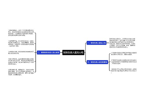 财务负责人是法人吗