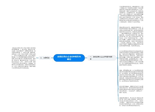 违规经商办企业6种情形有哪些