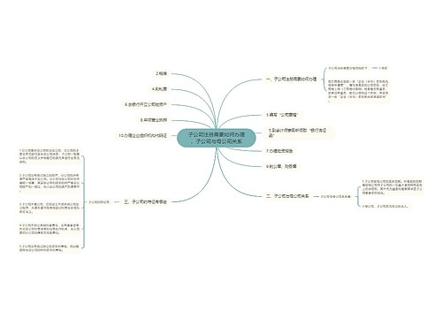 子公司注册需要如何办理，子公司与母公司关系