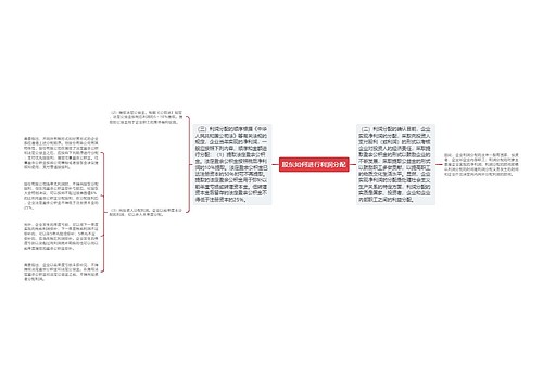 股东如何进行利润分配