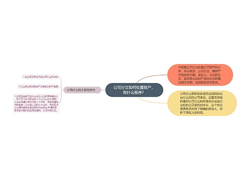 公司分立如何处置财产，有什么程序？