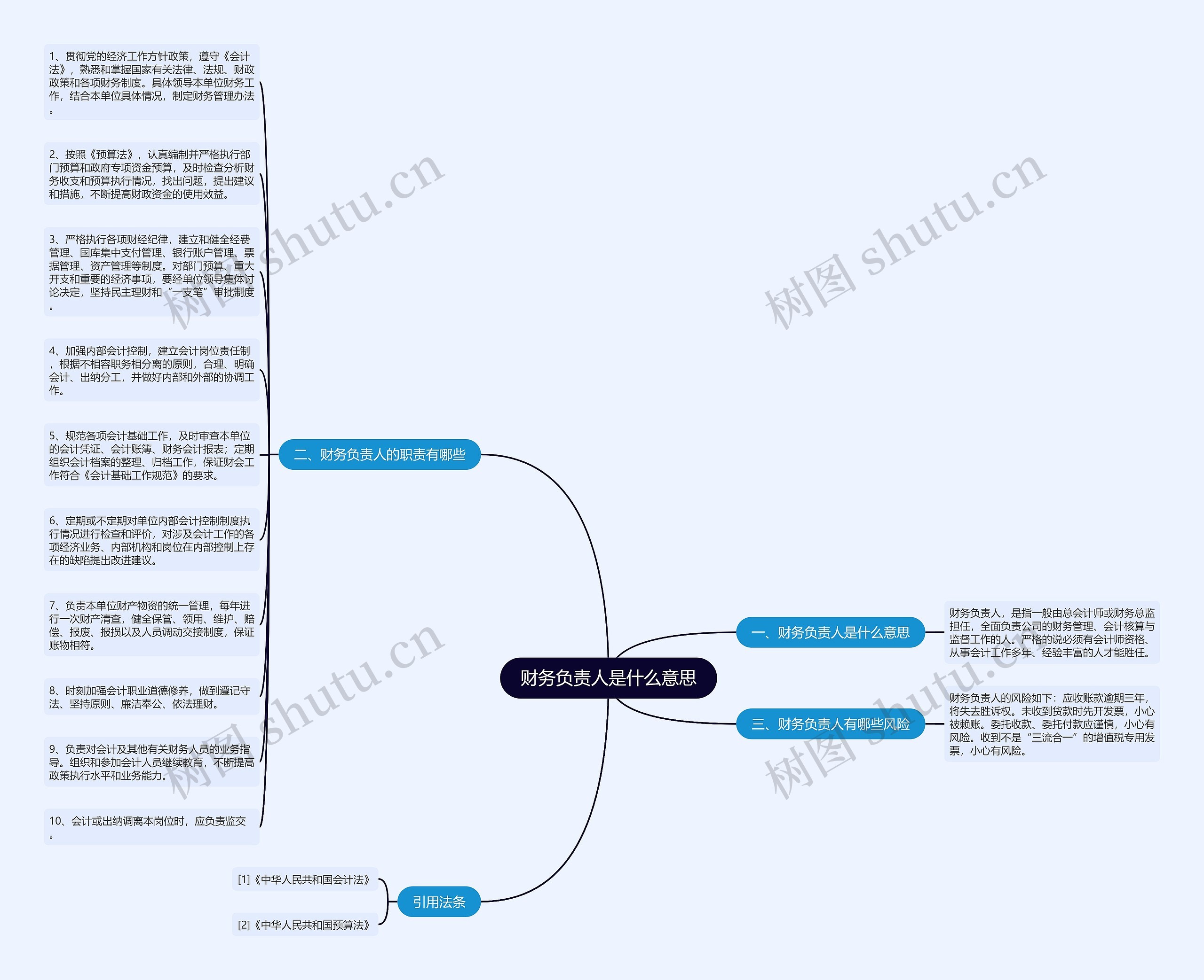 财务负责人是什么意思思维导图