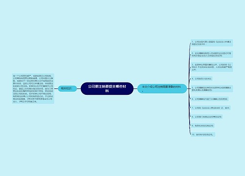 公司要注销要提交哪些材料