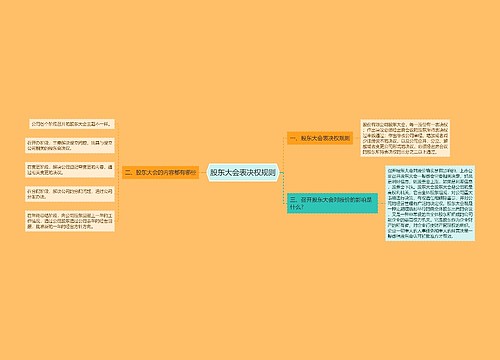 股东大会表决权规则