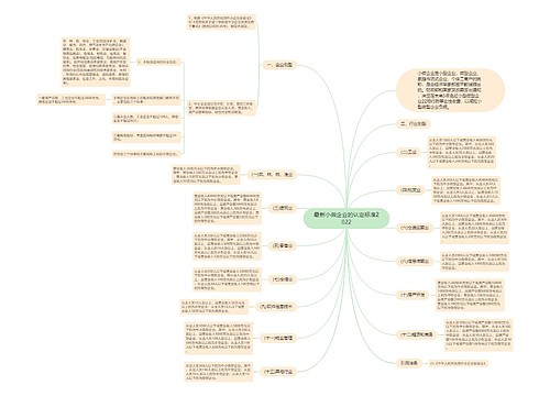 最新小微企业的认定标准2022